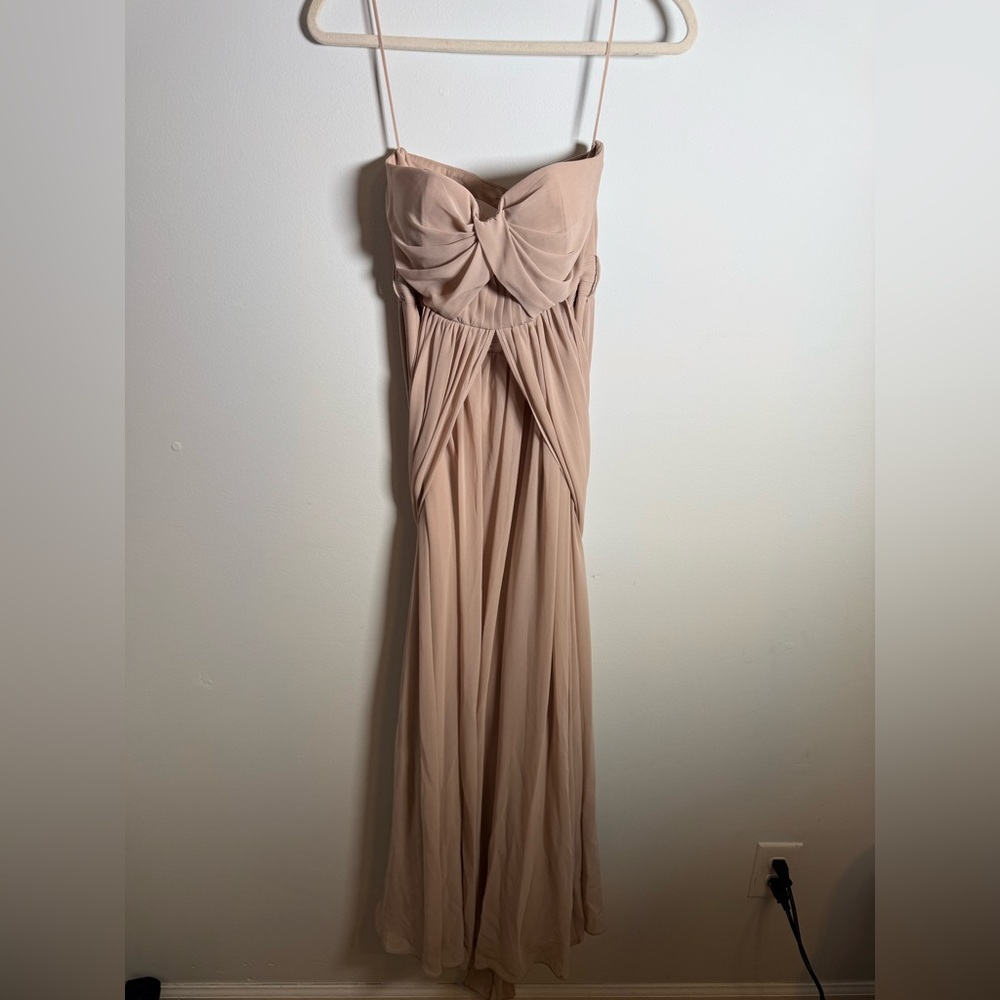 Birdy‎ Grey Blush Chiffon Bridesmaid Dress | Extra Small
